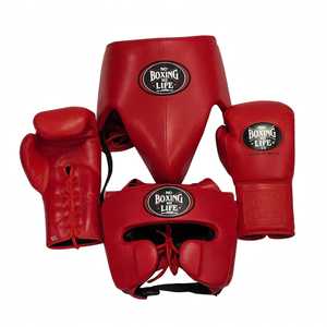 Set de Sparring No Boxing No Life, Cuero Genuino, Color Verde, Guantes de Entrenamiento de Primera Calidad, Correa Ajustable, Protector de Cabeza y Protector Inguinal - Product Image 2