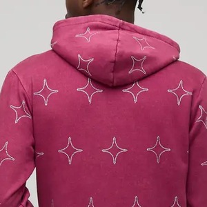 Sweat-shirt décontracté pour homme, noir, à capuche, avec strass, en polaire respirante, style streetwear, logo sur le devant, coupe classique, 100% coton - Product Image 5