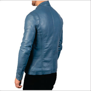 แจ็คเก็ตหนังขายดี คอตั้ง ซิป ปิด แบบลำลอง ไซส์ใหญ่สำหรับผู้ชาย มีกระเป๋า แจ็คเก็ตฤดูหนาวสำหรับผู้ใหญ่ - Product Image 6