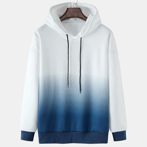 Unisex Sky <b>Blue</b> Pullover Hoodie Polyester/Cotton High Quality Fleece Breathable Quick Dry Plain Dyed Front Winter Season Size XL - Product Image 3