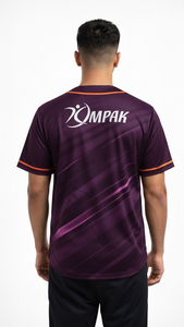 Maillot de baseball premium pour hommes, coupe moderne, tissu respirant et impression par sublimation intégrale. - Product Image 2