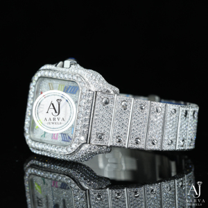 นาฬิกาข้อมือ AARVA JEWELS รุ่นหรูหรา ทรงสี่เหลี่ยม ผลิตจากสแตนเลสสตีล ขนาด 25 มม. ประดับเพชร ระบบอนาล็อก กลไกจักรกล ทันสมัย เหมาะสำหรับทั้งชายและหญิง แฟชั่น กันน้ำ 3ATM - Product Image 3