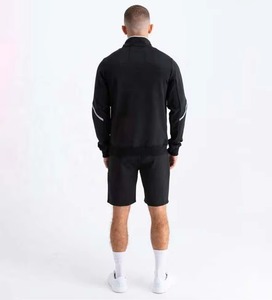 Conjunto de Sudadera con Capucha y Pantalones Cortos Unisex, 100% Algodón, Transpirable, de Secado Rápido, Talla Grande, Ropa Casual de Invierno - Product Image 3