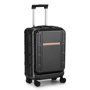 20 Inch Carry-On Luggage ABS+PC Double Spinner Wheels with <b>TSA</b> <b>Lock</b> Airline Approved Front Compartment 22 X 14 X 9 Dimensions - Product Image 1