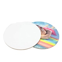 Ensemble de sous-verres légers personnalisables en MDF écologique de designer, sous-verres de luxe élégants pour tasses à thé et café