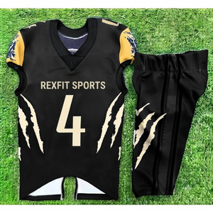 Nouvel ensemble uniforme de football américain personnalisé 2026 – Maillot et pantalon sublimés – Fabricant OEM d'uniformes sportifs par sublimation - Product Image 1