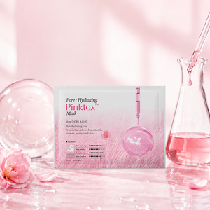 DERLADIE Masque Visage Hydratant Vegan au Niacinamide Pinktox pour les Pores, Hydratation Profonde, Apaisant, Équilibrant le Sébum, Soin Coréen, 5 pièces - Product Image 5