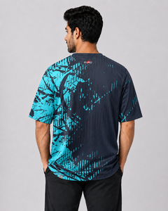 T-shirt ample pour homme avec sublimation, disponible en plusieurs couleurs pour un usage décontracté ou sportif, tailles personnalisées disponibles. - Product Image 2