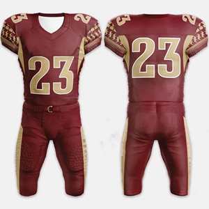 Concevez votre propre uniforme de football américain sur mesure, taille plus, short confortable, tissu respirant, couleurs et tailles personnalisables - Product Image 1