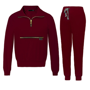 ชุดเสื้อสเวตเชิ้ตครึ่งซิปแบบลำลองสำหรับผู้หญิงไซส์ใหญ่ ผ้าฝ้ายพิมพ์ลาย 100% ระบายอากาศได้ดี แห้งเร็ว เหมาะสำหรับฤดูหนาว - Product Image 1