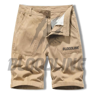 Pantalones Cortos Deportivos de Algodón Sólido para Hombre, Cintura Media, Cordón Elástico, Transpirables, con Bolsillos - Product Image 1