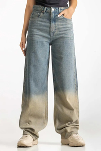 Jeans de Mezclilla Anchos para Mujer, Estilo Urbano, Color Gris, Transpirables, para Uso Casual y Formal, Pantalones de Mezclilla para Mujer - Product Image 6