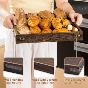 Bandeja de Servir de Madera Maciza Premium Diseñada para una Cena Elegante y una Presentación con Estilo - Product Image 5