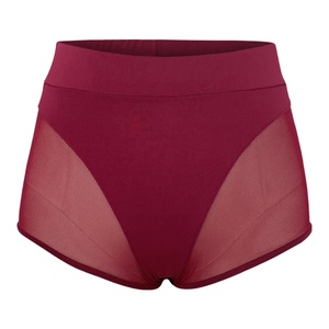 Leggings Cortos de Cintura Alta con Diseño de Red de Pesca y Aberturas, para Mujer, al por Mayor - Product Image 4