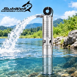 Bomba Sumergible Multietapa de Acero Inoxidable SubWell de 1 HP con Salida de 1.5 Pulgadas, Bomba de Tratamiento de Agua de Alta Presión - Product Image 1