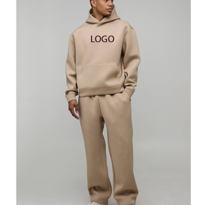 Conjunto Deportivo Personalizado con Logotipo Estampado en Relieve para Hombre, Sudadera con Capucha y Pantalones Deportivos para Correr, Transpirable, de Manga Larga, para Otoño, 2 Piezas - Product Image 5