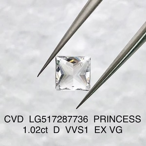 Diamant de laboratoire taille princesse 1ct 2ct 3ct VVS VS Couleur excellente Certifié IGI Diamant non monté pour la fabrication de bagues - Product Image 2
