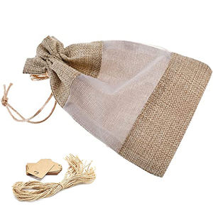 Sacs d'emballage en jute sur mesure avec fermeture à cordon pour des solutions de rangement sûres et pratiques - Product Image 6
