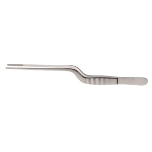 Pince à baïonnette professionnelle Lucae pour pansements auriculaires, à pointes dentelées, en acier inoxydable, outil médical ORL - Product Image 1