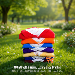 400 GSM Soft & Warm Luxury Baby Blanket-100% Polyester Raschel Blanket for Baby Use - Product Image 3