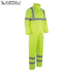 Traje Impermeable Reflectante de Alta Visibilidad Personalizado OEM ODM, Conjunto de Ropa de Trabajo de Seguridad para Construcción y Obras Viales - Product Image 4