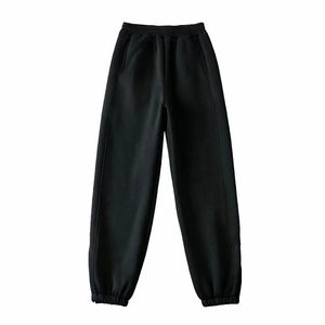 Pantalones Cargo de Pana Gris de Alta Calidad para Mujer 2023, Corte Ancho, Cintura Alta, Cierre con Cordón, Transpirables, Ecológicos, Antiestáticos - Product Image 3