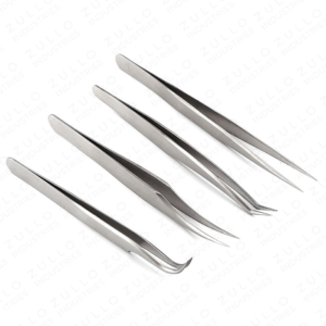 5PCS Eyelash Extension Tweezers Set Stainless Steel Volume Lash Tweezers Pointed Tip Private Label <b>Precision</b> <b>Tool</b> Kit - Product Image 5