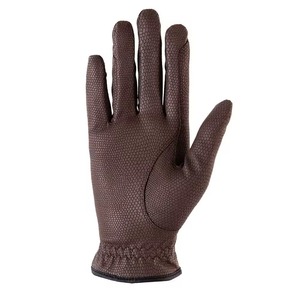 Custom Made Summer Full <b>Finger</b> Leather Horse Riding Gloves Comfort Hand Grips Waterproof Breathable Touchscreen Compatible - Product Image 2