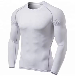<b>Men</b> Color Blocked Long Sleeve Rash Guard Gray Quick Dry <b>Swim</b> Surf Dive Shirt Lightweight Breathable UPF50+ Water Sports <b>Top</b> - Product Image 2