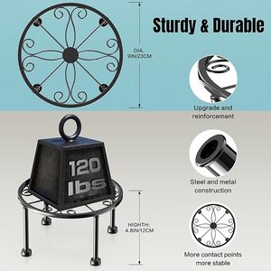 Support de plante en fer rond écologique, adapté à la présentation décorative de plantes d'intérieur et d'extérieur et à la mise en beauté des jardins - Product Image 4