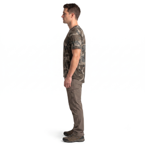 เสื้อยืดลายพรางสำหรับผู้ชาย 140gsm โพลีสแปนเด็กซ์ แขนสั้น ไซส์ 3XL สำหรับการล่าสัตว์และการปีนเขา - Product Image 3