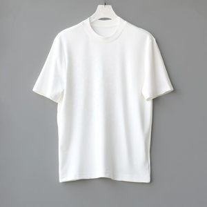 เสื้อยืดสีเบจผ้าคอตตอน 100% หนัก 240GSM แบบสั่งทำพิเศษ พร้อมบริการพิมพ์ลายนูน พิมพ์สกรีน ปักลาย  ทรงไหล่ตก - Product Image 2