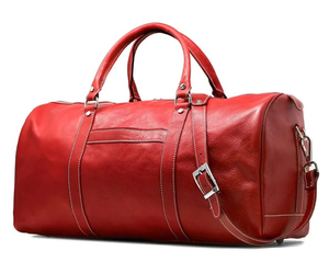 Bolsa de lona de cuero genuino en oferta, diseño personalizado, gran capacidad, para deportes, viajes, gimnasio, unisex, con calidad duradera. - Product Image 1