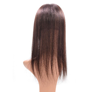 Cosmo Korea Premium Remy Human Hair Wig (10x10)-14 Inch <b>Medium</b> Length Silky Straight Soft Touch Natural Look Lightweight Daily - Product Image 4