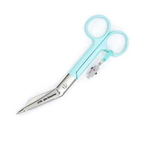 กรรไกรตัดผ้าพันแผลสแตนเลสแบบใช้มือ ได้รับการรับรองมาตรฐาน CE ระดับ I เครื่องมือแพทย์ผ่าตัด สีต่างๆ สำหรับโรงพยาบาล คลินิก พยาบาล EMT - Product Image 6