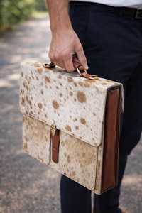 Sac à bandoulière en cuir véritable pour homme avec plusieurs poches, personnalisable avec logo OEM LHLB-0014 - Product Image 2