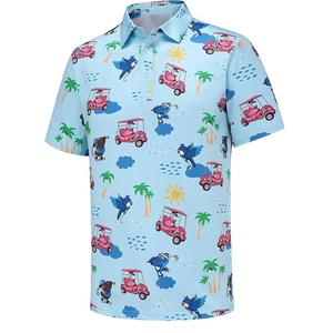 Chemises polo en coton respirant de haute qualité personnalisées avec motif, manches courtes, coupe ajustée, chemises décontractées pour hommes - Product Image 6