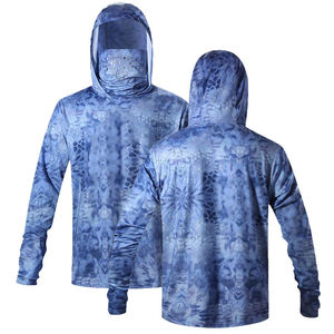 Camisa de Pesca Unisex de Manga Larga con Estampado por Transferencia Térmica UPF 50 Anti-UV, Transpirable, 100% Poliéster, para Actividades al Aire Libre - Product Image 2