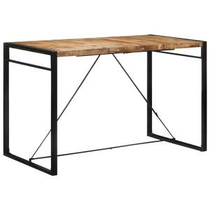 Table de bar en bois de manguier brut massif 68,9"x35,4"x43,3" pour restaurants - Product Image 1