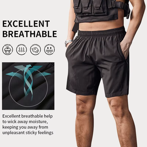 Pantalones Cortos Deportivos Extra Grandes para Hombre, de Alta Calidad, con Cordón Ajustable, Bolsillo Trasero, Pantalones Cortos Deportivos para Hombre, de Secado Rápido, para Gimnasio - Product Image 4