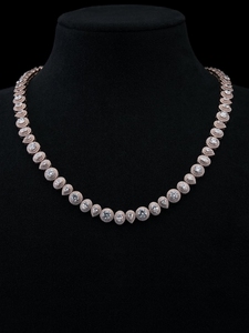 Collar de Cadena Cubana con Incrustaciones de Moissanita VVS de Corte Brillante en Plata de Ley 925, Directo de Fábrica, Joyería Hip Hop para Raperos, IGI - Product Image 1