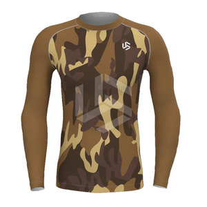 Customized Sublimated Compression Shirt Men Workout Skinny Stretch Suit Sports Shirt Fitness Body Shirt Men Rash Guard - Product Image 1