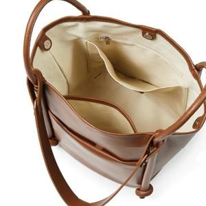 Bolso de Hombro de Cuero Genuino Premium para Mujer, Elegante Bolso Tote Marrón con Correa Ajustable, Cierre de Cremallera Plegable y Estiloso - Product Image 2