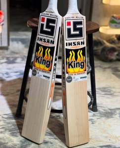 Bate de Críquet Ihsan Sports Serie Clásica Edición King, Madera de Sauce Inglesa, Peso Ligero, Funda Protectora Incluida, Agarre Extra - Product Image 2