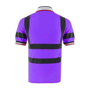 Polo violet haute visibilité à manches courtes, vêtements de travail réfléchissants, uniforme - Product Image 2