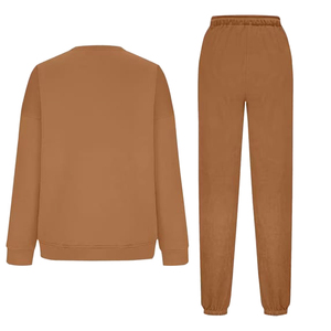 Survêtement pour femmes de qualité supérieure, couleur unie, étiquette privée, personnalisé avec logo, survêtement tendance pour femmes, meilleure qualité - Product Image 3