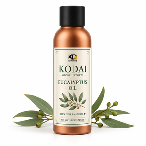 Aceite de Eucalipto 100% Puro y Natural de Kodai Global Export, Origen Tamil Nadu, Multifuncional para el Cuidado de la Piel y el Cabello, Aromaterapia - Product Image 1