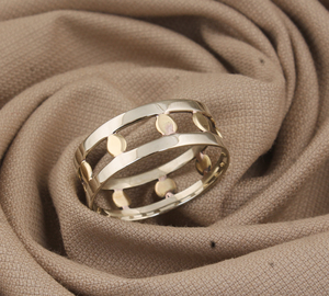 Anillo de Estilo Vintage con Incrustaciones de Plata 925, Engaste de Bisel, Acabado Texturizado, Diseño Cruzado Simple para Hombre, Idea de Regalo Cristiano, Boda, Fiesta - Product Image 5