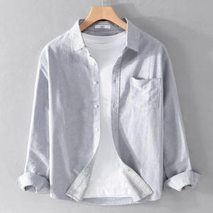 Camisa de Manga Larga Casual de Negocios para Hombre, Nueva Llegada OEM 2026, 100% Algodón Franela, Antiarrugas, Ecológica, Estilo Holgado y Moderno - Product Image 3