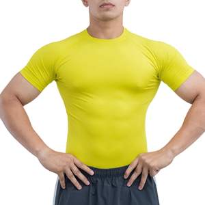 Camiseta de Compresión de Manga Corta para Hombre, Personalizada, al por Mayor, de Secado Rápido, Transpirable, para Gimnasio, Entrenamiento, Running, Fitness, Deportes - Product Image 5